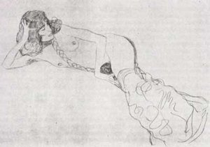 Donna Sdraiata — Gustav Klimt