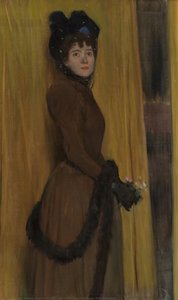 Portrait Of Miss Mac Flower (matilde Escalas) — Santiago Rusiñol Prats