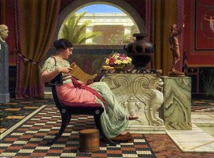 A Favourite Poet — R.b.a John William Godward