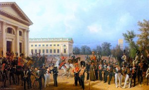 Russian Guards At Tsarskoye Selo In (1832(8)) — Franz Krüger