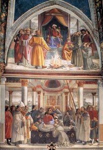 Rechte Wand Der Sassetti-kapelle (detail) — Domenico Ghirlandaio