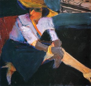 Woman With Hat And Groves — Richard Diebenkorn