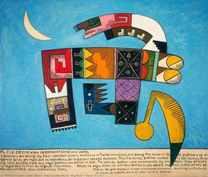 Hopi Studies No.30 (big Blue) (opus O.1171) — Alan Davie