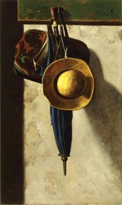 Carpetbag, Hat And Umbrella — John Frederick Peto