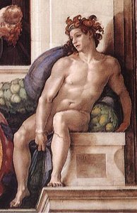 Ignudo (24) — Michelangelo Buonarroti