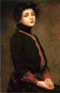 Portrait Of Evelyn Nesbitt 1 — James Carroll Beckwith