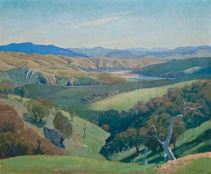 Study For On The Murrumbidgee — Elioth Gruner