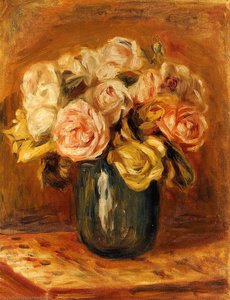 Ruže U Plavom Čašu — Renoir