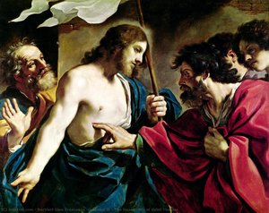 The Incredulity Of Saint Thomas — Barbieri Gian Francesco (guercino Il)
