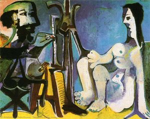 The Painter And His Model 7 — بابلو بيكاسو