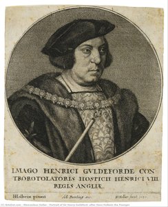 Portrait Of Sir Henry Guildford, After Hans Holbein The Younger — Václav Hollar