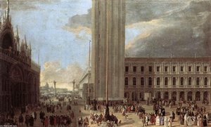 Piazza San Marco With Jugglers — Luca Carlevaris