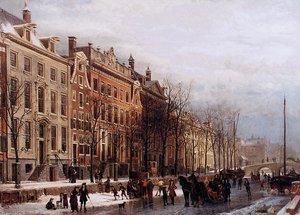 The Herengracht Aan De Amstel — Cornelis Springer