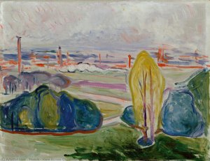 Výhled Na Chemnitzský Údolí — Edvard Munch