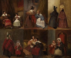 Six Études De Bourgeoises Normandes — Hippolyte Bellangé