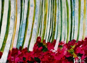 Pink Roses (triptych, Right Wing) — Caroline Hulse