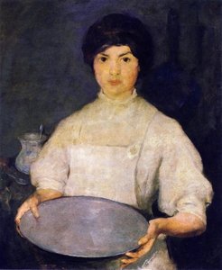 Girl With Pan — Charles Webster Hawthorne