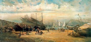 The Fishing Pier In Barcelona — Ramón Martí Alsina