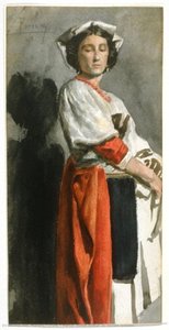 Italian Woman (in Ciociaro Costume) — Μαριάνο Φορτούνη Ι Y Μαρσάλ