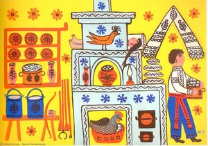 Dumplings On The Shelf — Maria Primachenko