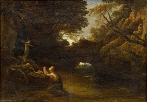 Mary Magdalen Praying In The Wilderness — James Francis Danby