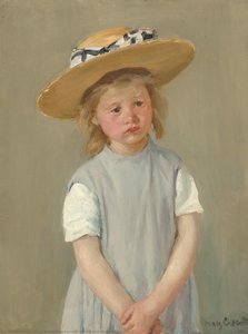 Bambina Con Un Cappello Di Paglia — Mary Stevenson Cassatt