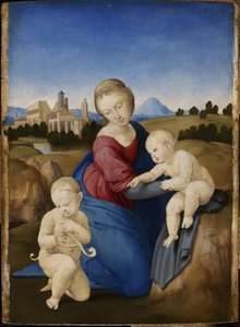 Virgin And Child With The Young Saint John The Baptist (the Esterházy Madonna) — Raphael Coxcie