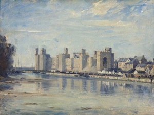 Sketch For 'caernarvon Castle At The Investiture' — Joseph Alfonso Toft