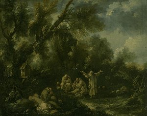 Moines En Priere — Alessandro Magnasco