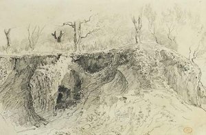 An Eroded Bank — Paul Huet