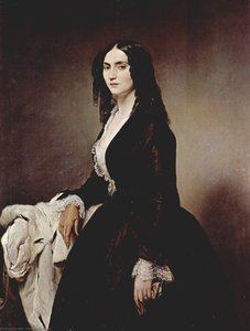 Portrait Of Matilde Juva Branca — Francesco Hayez