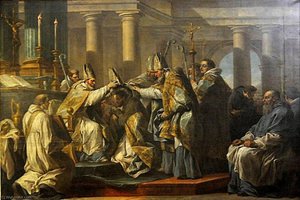 Life Of St Augustine The Ordination Of St Augustine — Charles-andré Van Loo