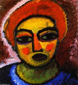 Head Of A Woman — Alexej Von Jawlensky