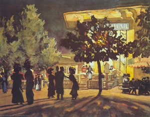 The Night. Tverskoy Boulevard — Konstantin Yuon