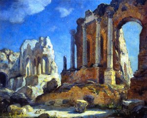 Greco-roman Theater At Night, Taormina, Sicily — Colin Campbell Cooper