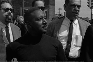Henry R. Smith Looks At Off Camera Individual During Pittsburgh Peace March — Charles Martin Hardie