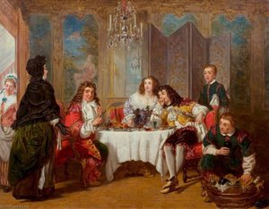 Madame Jourdain Finds Her Husband Entertaining Dorimène And Dorante — William Powell Frith
