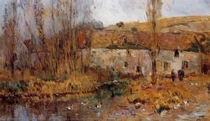 Mill In Normandy — Albert-charles Lebourg