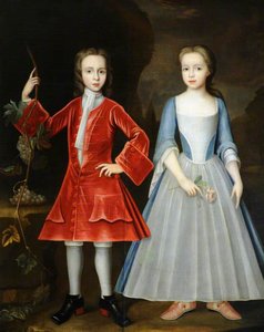 Edward Harpur (1713–1761), And His Sister Catherine Harpur (d.1740), Later Lady Gough, As Children — Johannes Verelst