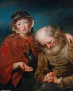 The Blind Beggar And His Granddaughter — John Peter Russell