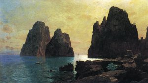 The Faraglioni Rocks — William Stanley Haseltine