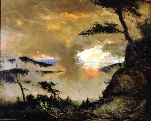 Large Landscape (also Known As Grandfather Mountain In The Mist) — Elliott Daingerfield