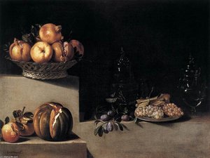 Still-life With Fruit And Glassware — Juan Van Der Hamen