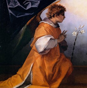 Annunciation (detail) — Andrea Del Sarto