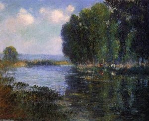 River Bend In Normandy — Gustave Loiseau