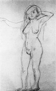 Life Study, Female Nude — Gwen John