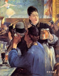 Rozohľad Okna Kaviarne-koncertu — Édouard Manet