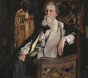 Portrait Of Mikhail Nesterov — Victor Vasnetsov