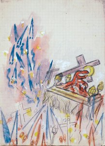 Christ Carrying The Cross — Yves Klein