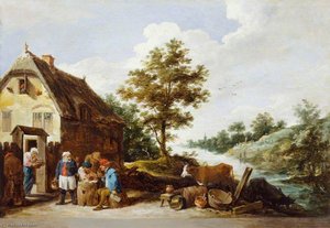 A Riverside Inn — David Teniers Ii Le Jeune